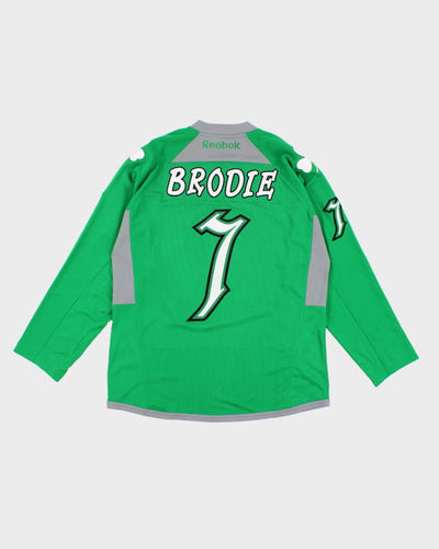 Vintage Green NHL x Calgary Flames Sports Jersey - L