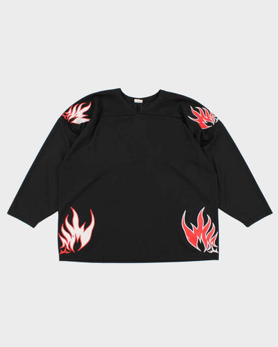 Vintage Y2K Fire Motocross Longsleeve Jersey - XXL