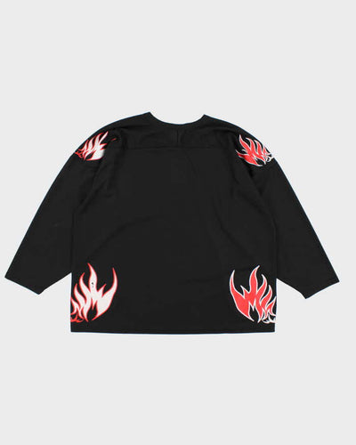 Vintage Y2K Fire Motocross Longsleeve Jersey - XXL
