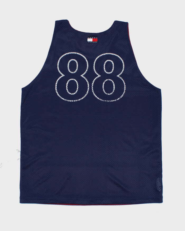 Vintage 90's Tommy Hilfiger Reversible Basketball Jersey - L