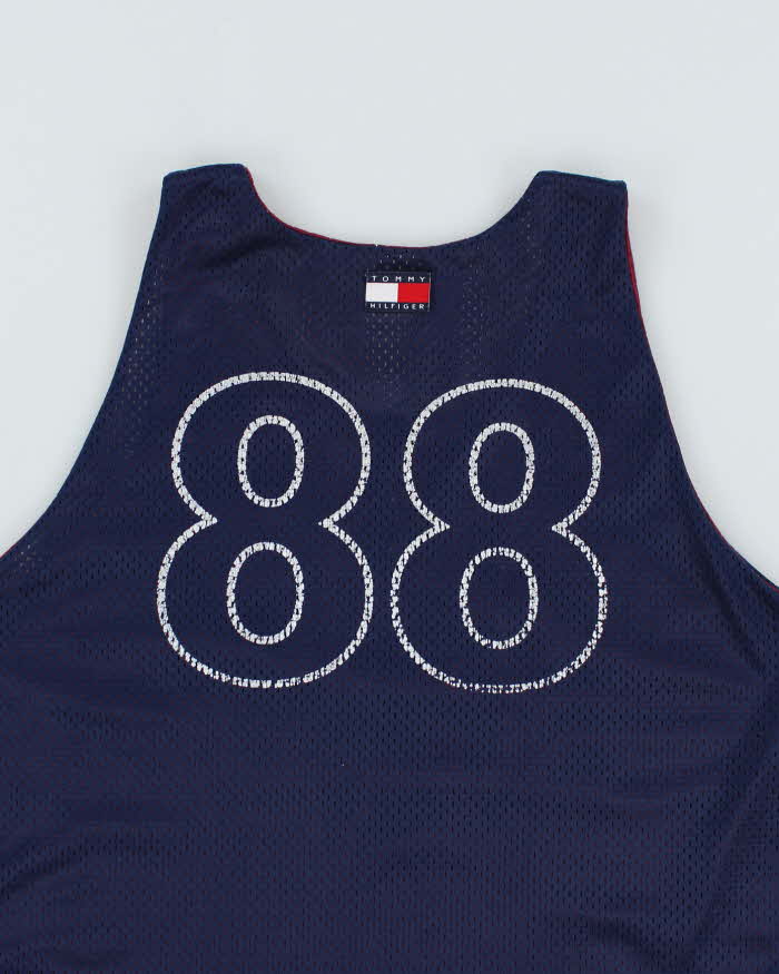 Vintage 90's Tommy Hilfiger Reversible Basketball Jersey - L