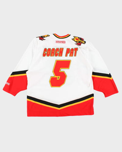 Vintage CCM Calgary Flames NHL Hockey Jersey - L