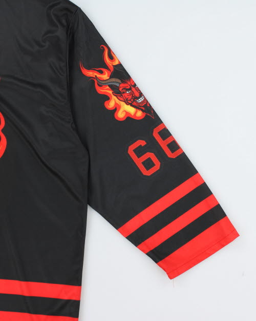 Vintage 2000's Satan Graphic Longsleeve Jersey - XXL
