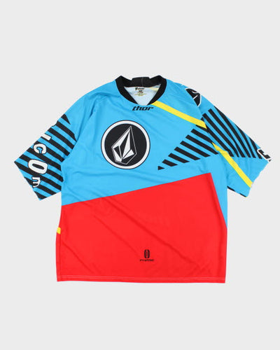 Vintage 2000's Volcom Multi Patterned Sports Jersey - XXL