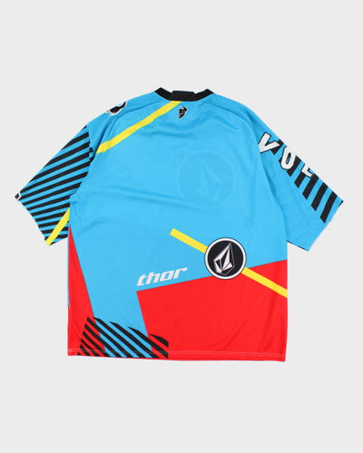 Vintage 2000's Volcom Multi Patterned Sports Jersey - XXL