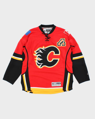 Vintage 2000's Calgary Flames NHL Oversized Hockey Jersey - M