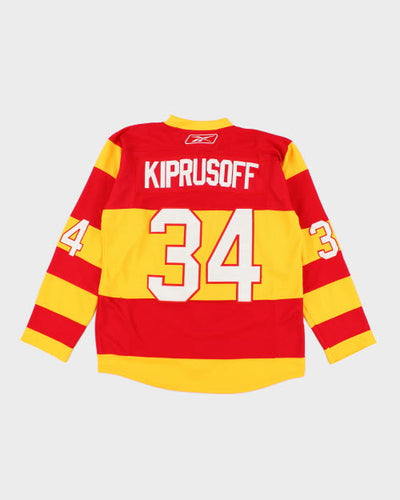 Vintage 90's Calgary Flames NHL Oversized Hockey Jersey - L