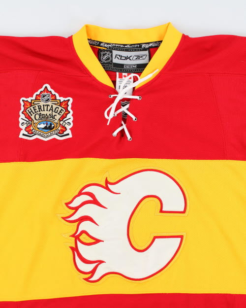 Vintage 90's Calgary Flames NHL Oversized Hockey Jersey - L