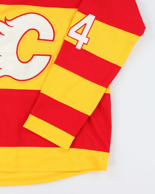 Vintage 90's Calgary Flames NHL Oversized Hockey Jersey - L
