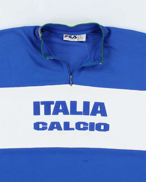 Vintage 90's Italy World Cup 98 Quarter Zip Jersey - L