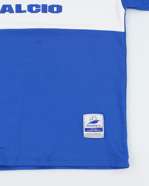 Vintage 90's Italy World Cup 98 Quarter Zip Jersey - L