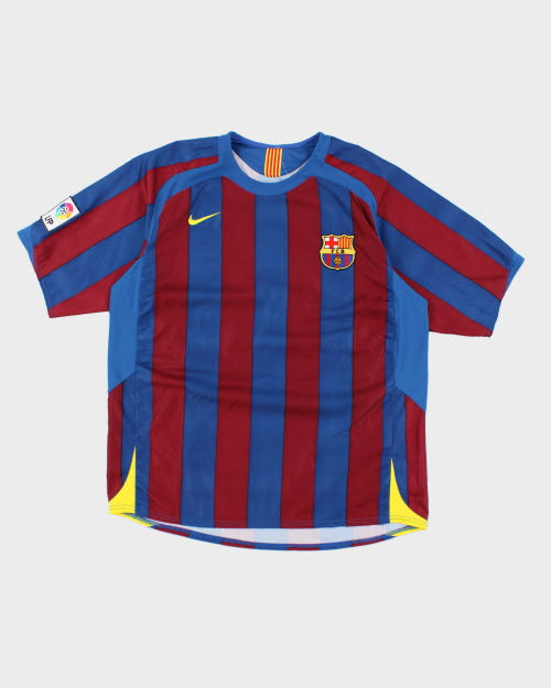 Vintage 2000's Barcelona FC Home Football Jersey - XL