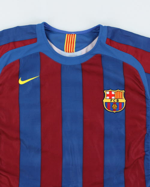 Vintage 2000's Barcelona FC Home Football Jersey - XL