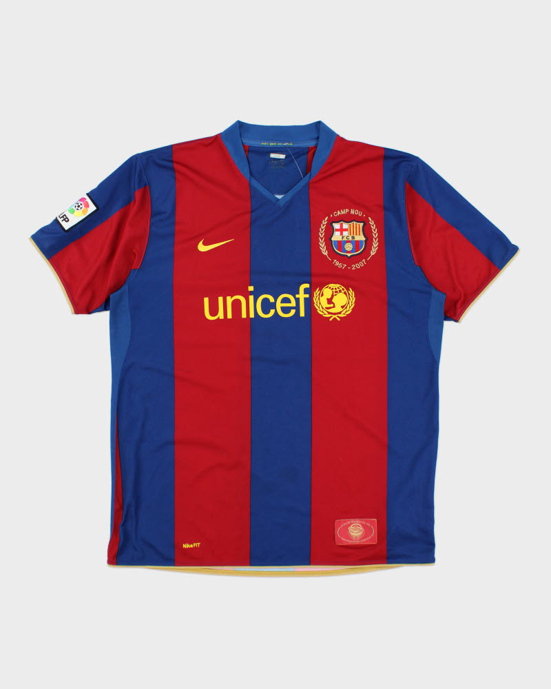 Vintage 2000's Barcelona FC Home Football Shirt - XL