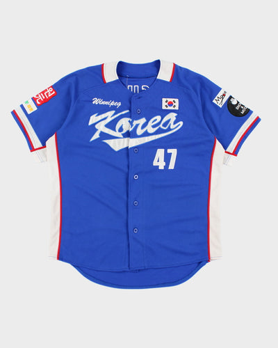 Vintage 90's Winnipeg Korea Button Up Baseball Shirt - L