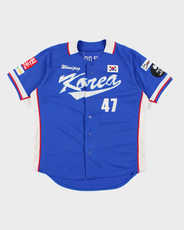 Vintage 90's Winnipeg Korea Button Up Baseball Shirt - L