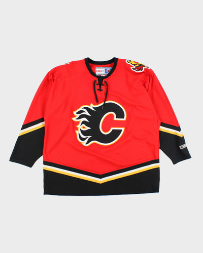 Vintage 2000's CCM Calgary Flames NHL Jersey - L