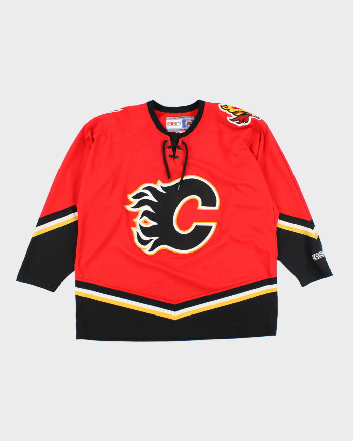 Vintage 2000's CCM Calgary Flames NHL Jersey - L