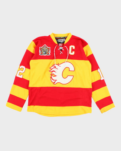 Vintage 2000's Reebok Calgary Flames NHL Jersey - M