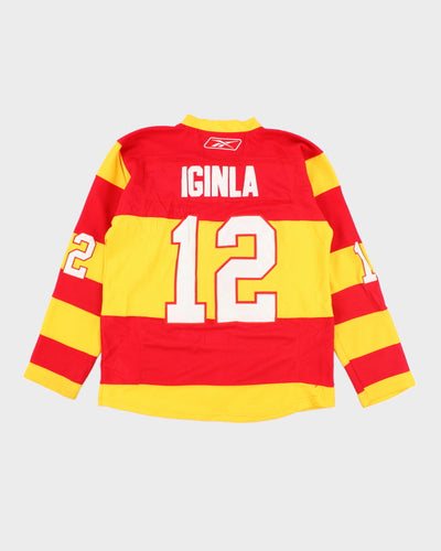 Vintage 2000's Reebok Calgary Flames NHL Jersey - M