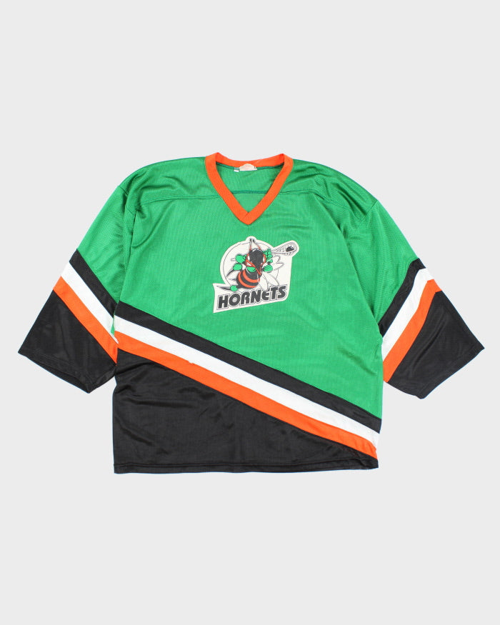 Vintage 90's Hornets Graphic Hockey Jersey - XL