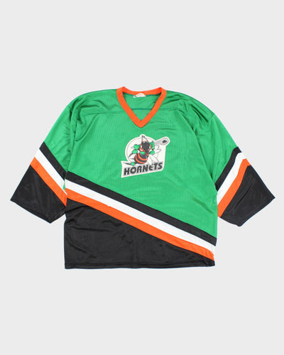 Vintage 90's Hornets Graphic Hockey Jersey - XL