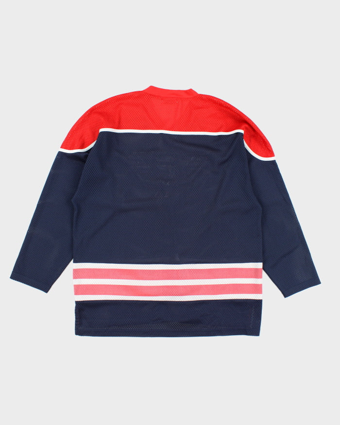 Vintage 90's Fila Embroidered Hockey Style Jersey - L