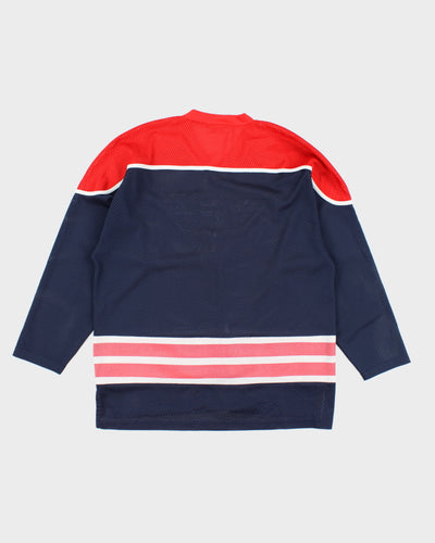 Vintage 90's Fila Embroidered Hockey Style Jersey - L