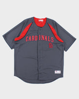 Vintage MLB Cardinals Button Up Baseball Jersey - XL