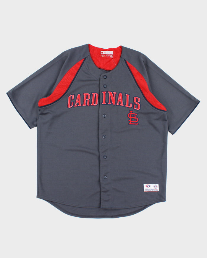 Vintage MLB Cardinals Button Up Baseball Jersey - XL
