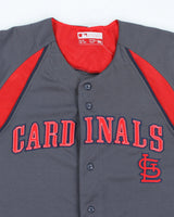 Vintage MLB Cardinals Button Up Baseball Jersey - XL