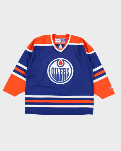 Vintage CCM Edmonton Oilers Oversized NHL Hockey Jersey - XL