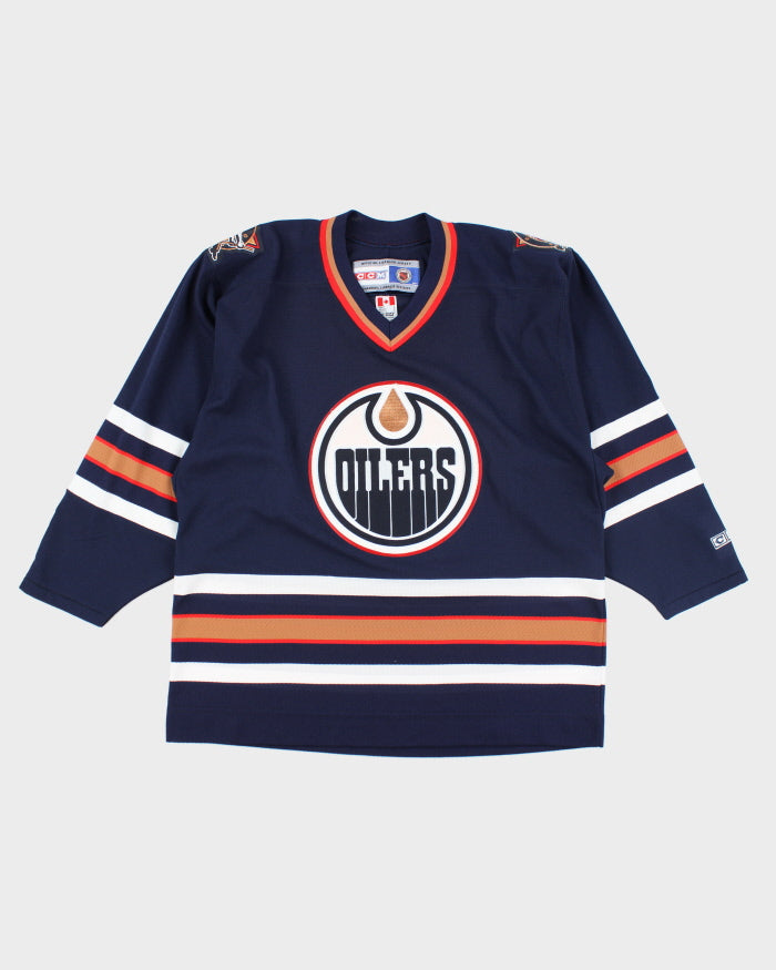 Vintage CCM Edmonton Oilers Oversized NHL Hockey Jersey - L