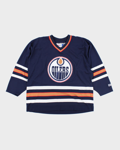 Vintage CCM Edmonton Oilers Oversized NHL Hockey Jersey - XL