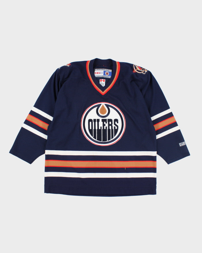 Vintage CCM Edmonton Oilers Oversized NHL Hockey Jersey - L