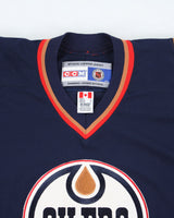 Vintage CCM Edmonton Oilers Oversized NHL Hockey Jersey - L