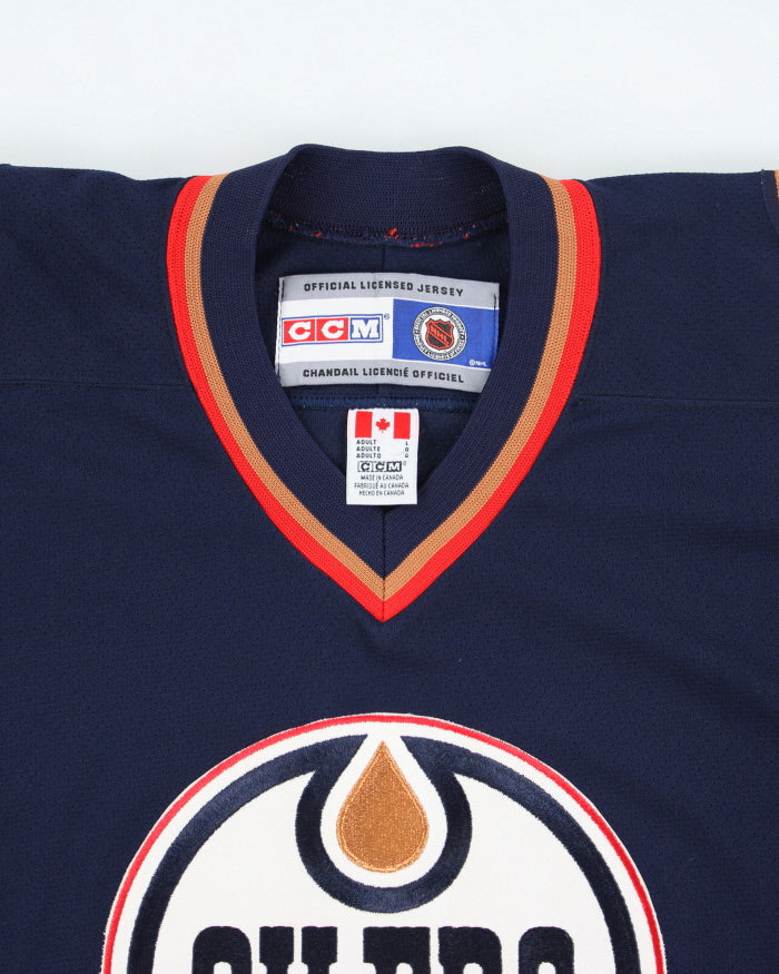 Vintage CCM Edmonton Oilers Oversized NHL Hockey Jersey - L