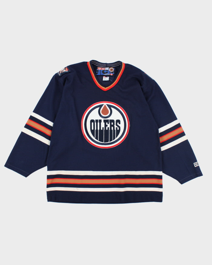 Vintage CCM Edmonton Oilers Oversized NHL Hockey Jersey - L