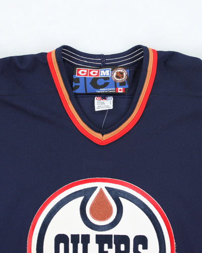 Vintage CCM Edmonton Oilers Oversized NHL Hockey Jersey - L