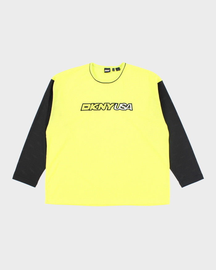 Vintage Y2K DKNY Embroidered Oversized Jersey - XL