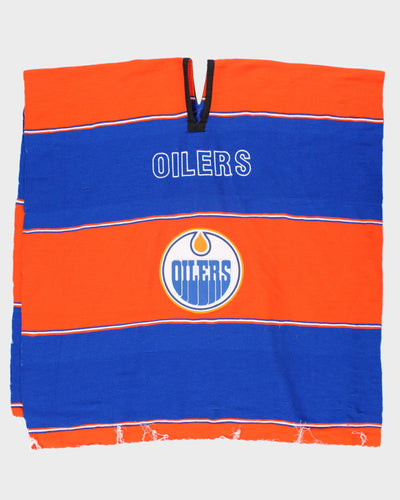 Vintage 90's Edmonton Oilers NHL Sleeveless Poncho - OS