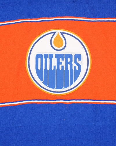 Vintage 90's Edmonton Oilers NHL Sleeveless Poncho - OS