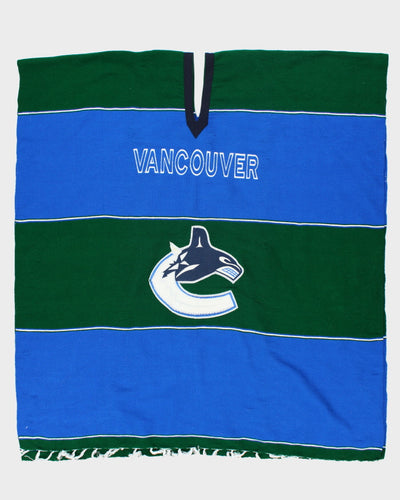 Vintage 90's Vancouver Canucks NHL Sleeveless Poncho - OS