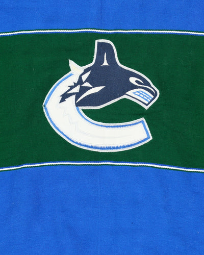 Vintage 90's Vancouver Canucks NHL Sleeveless Poncho - OS