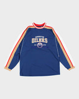 Vintage 90's Edmonton Oilers NHL Long-sleeved Sports T-Shirt - M