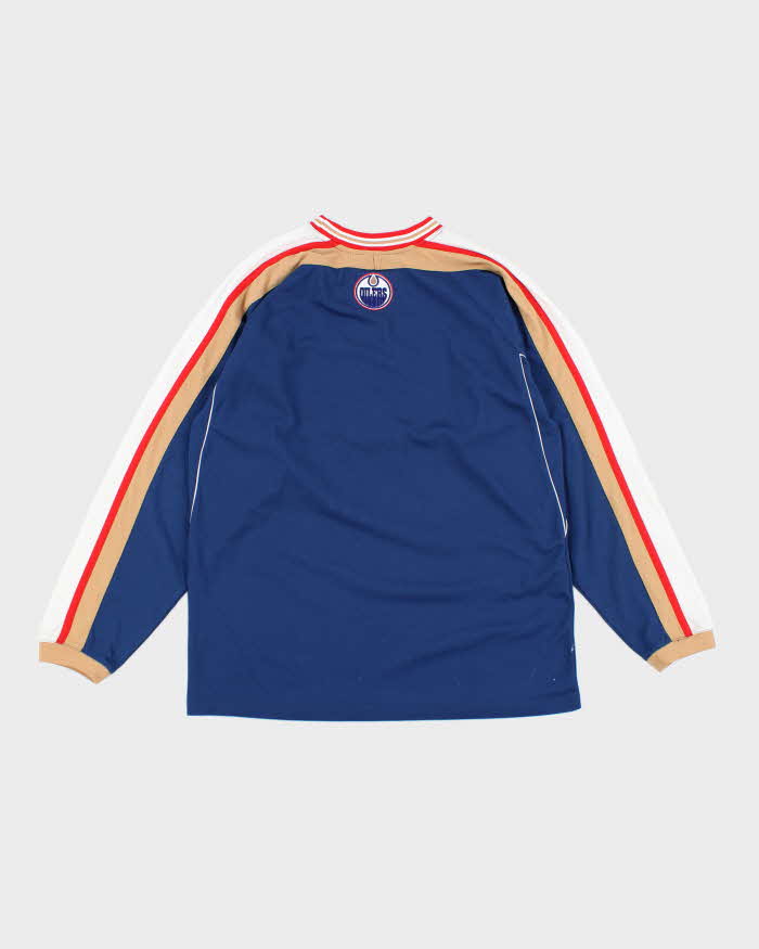 Vintage 90's Edmonton Oilers NHL Long-sleeved Sports T-Shirt - M