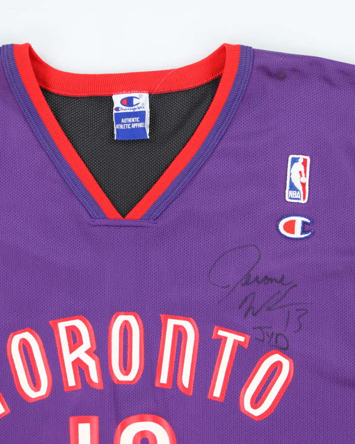 Vintage Signed Toronto Raptors Champion NBA Jersey - XL