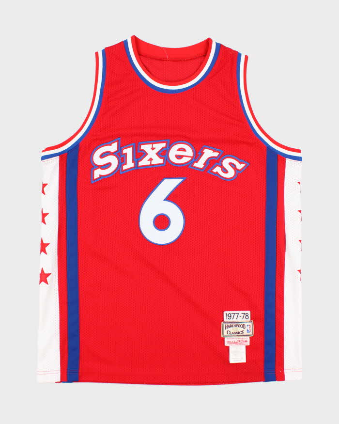 Vintage Mitchell n Ness Philadelphia 76ers Homage NBA Jersey - L