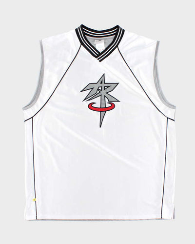 Vintage Y2K Above the Rim Embroidered Basketball Jersey - M