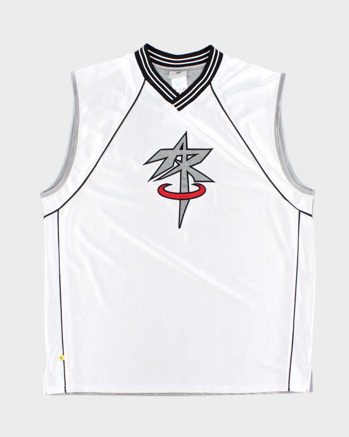 Vintage Y2K Above the Rim Embroidered Basketball Jersey - M